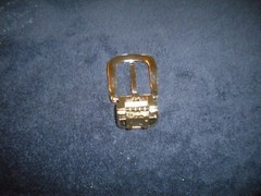 NEW LOT OF 3 GOLD BUCKLE FOR REVERSIBLE BELTS FOR 1 1/4IN WIDE PIN BUCKLE