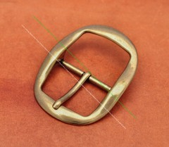 Heavy Brass Huge Western Center Bar Pin Belt Buckle for Leather Belt Fit 45mm