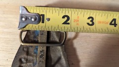 VTG Train Engine Locomotive Brass Belt Buckle 5321 1322 On Back 1 3/4&Prime;
