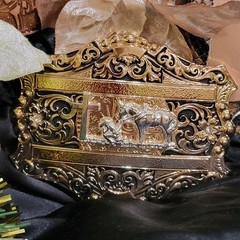 Praying Cowboy Western belt Buckle Rose Gold Silver Heavy Zinc Alloy