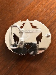 Shooting Star Pentagram Stars Roman Leaf Metal Unisex Men’s Belt Buckle