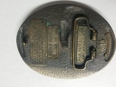 Vintage 1970/1991 Bishop, CA Mule Days Solid Bronze Belt Buckle 1846 of 3000