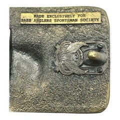 Belt Buckle Vintage 1988 BASS Bass Anglers Sportsman Society Brass USA Made