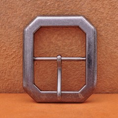 Huge Wide Heavy Duty Strong Chipped Corner Center Bar Pin Belt Buckle Inner 45mm