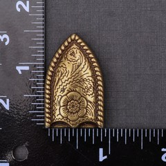 Retro Brass Flower Engraved Western Cowboy Belt Buckle Set Fit 25mm Strap