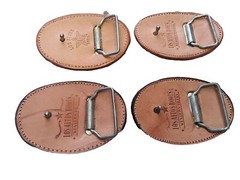 GENUINE LEATHER GATOR WESTERN BELT BUCKLE LOS ALTOS BOOT CO. (NICE)