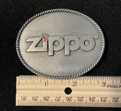 ZIPPO Pewter Belt Buckle and ZIPPO Click Lapel / Hat Pin