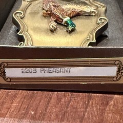 Vintage 1978 Pheasant Bird Belt Buckle Buckle Brass Raintree Made In USA