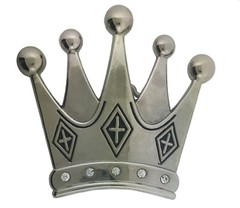 Iced Out Crown Belt Buckle Bling Bride Multicolored Metal Princess Fashion Gift