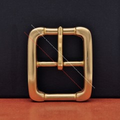 40mm HEAVY DUTY SOLID BRASS COWBOY CENTER BAR BELT BUCKLE LEATHERCRAFTS HARDWARE