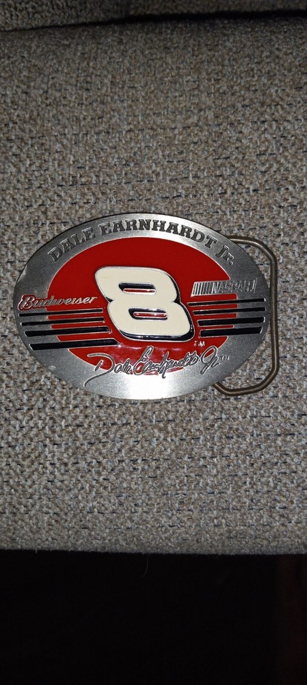 DALE EARNHARDT JR 2002 BUDWEISER RACING NASCAR FINE PEWTER BELT BUCKLE