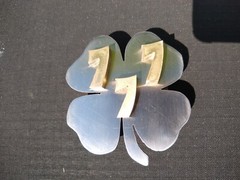 Lucky Shamrock 777 Belt buckle Bottle opener – Handmade- RT ARTISAN WORKS