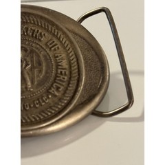 Vintage United Steelworkers of America Belt Buckle Kolbaco District 37 USA Metal