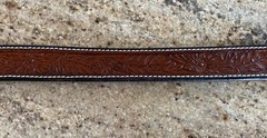 Vintage Navajo Victor Moses Begay VMB Rain Cloud Coral Silver Belt Buckle Native