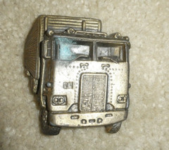 Vintage 1970s Brass Tractor Trailer Truck Belt Buckle 2 3/4&Prime; Wide