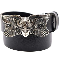 Valkyrie german silver belt buckle, Scandinavian Nordic Celtic Viking buckle