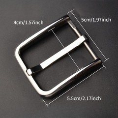 Replacement Stainless Steel Single Prong Belt Buckle Fits 1.3/1.5 Inch Belt