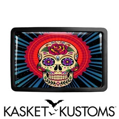 Mexican Sugar Skull Belt Buckle – Day of the Dead Tattoo Buckle – 54-2