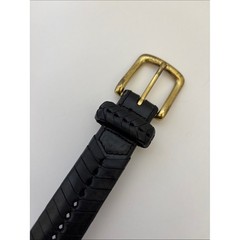 Brighton Woven Braided Black Leather Belt Brass Buckle Men&rsquo;s Size 36
