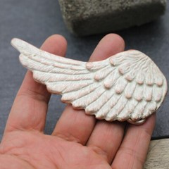 Belt Buckle Wings, Angel Wings Belt Buckle for 4cm Belt, Rose Mother of Pearl