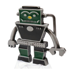 Men Women Silver Metal Fashion Belt Buckle Robot Animation Statement Drip Style