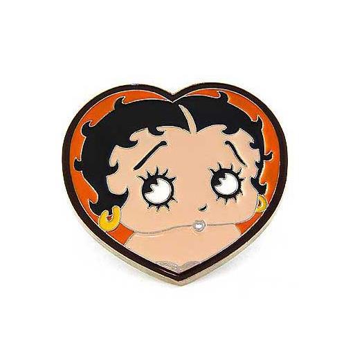 Betty Boop Cartoon Heart Love Enamel Metal Fashion Men Women Belt Buckle