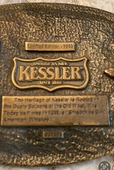 Belt Buckle, Brass, Kessler American Whiskey Spirit of California,1993 Ltd., Ed.