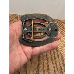 Western Unisex Unbranded Horseshoe Belt Buckle OS Bronze Tone
