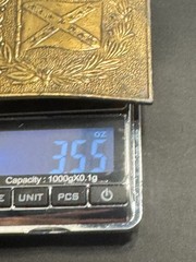 E-108 Bergamot Brass Works Belt buckle B-132 Flag American History From 70s