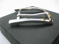 Sterling silver 925 buckle w/Genuine Lizard-1.1/2&Prime; belt MADE IN U.S.A.