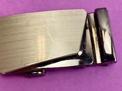 Wide Heavy Silver And Black Color Dress Replacement Belt Buckle