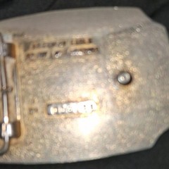American Eagle Silver Tone Flying Eagle Sun Western Buckle 1.5in MPN 590200