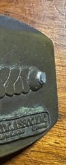 Vintage CDC Metalworks Colorado USA Ski Country Brass Belt Buckle – Issues #B26