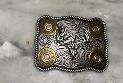 NOCONA 12 GAUGE/SKULL BELT BUCKLE