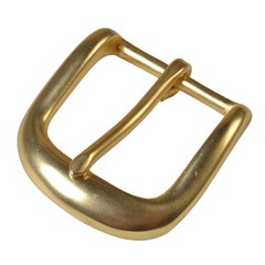 35mm Pin Single Prong Clip Buckle for Men Leather Belt Replacement Retro Brass