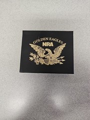 NRA Golden Eagles 2015 Commemorative Belt Buckle Brass Color USA New NIB