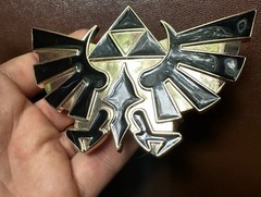 Legend of Zelda Game TRIFORCE Logo Metal BELT BUCKLE 2008 Nintendo