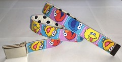 Sesame Street Belt Elmo Big Bird Cookie Monster Zoe Buckle cartoon character NEW