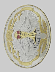 Skull Belt Buckles Gold Silver Metal Western Cowboy Cowgirl Rodeo Style Skeleton