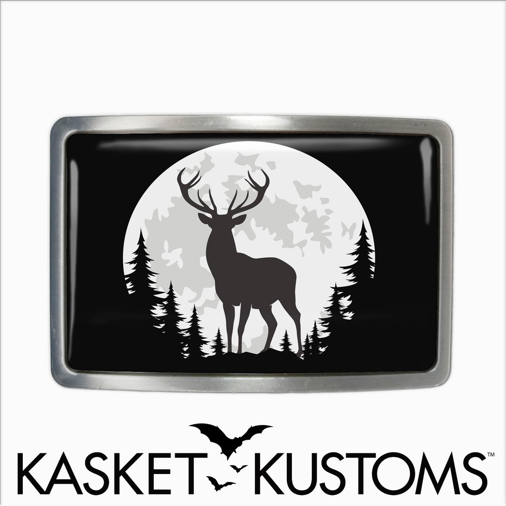 Deer Belt Buckle – Nature Lover Hunter Handmade Belt Buckle – 646