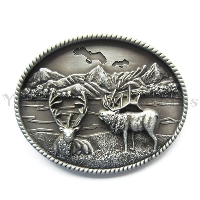 Deer Western Metal Fashion Belt Buckle