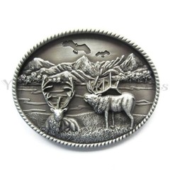 Deer Western Metal Fashion Belt Buckle