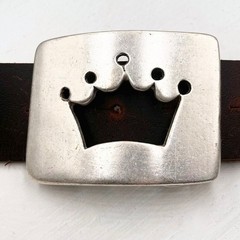Princess Belt Buckle with Crown, Suitable for Swarovski Stones