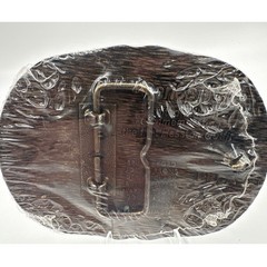 Hesston 1985 Tournament Rodeo Belt Buckle Vintage NFR Collectible Bronze Tone