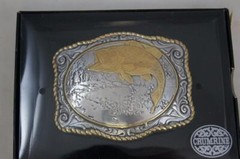 CRUMRINE Belt Buckle BASS by M & F Western fish 38056