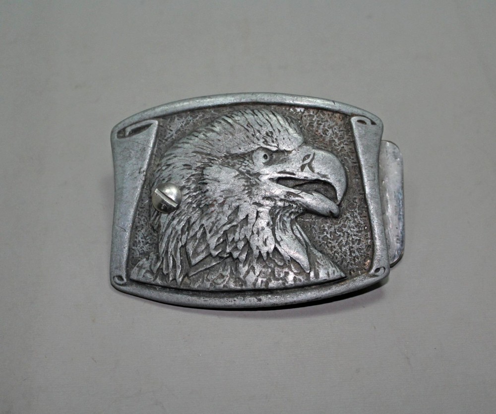 CDC Metalworks Pewter Belt Buckle Great American Eagle Colorado USA