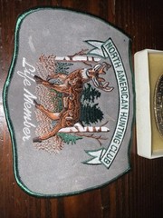 Vintage NAHC life member BELT And Patch North American Hunting Club