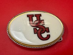 USC University Of Southern California Led Flashing Belt Buckle W/ Fresh Battery!