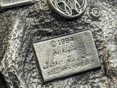 1984 Country Music Metal Belt Buckle ~ E-28 ~ Siskiyou Co Inc Williams Oregon