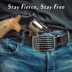 Western Belt Buckles for Men Cowboy Belt Buckle American Bullet Flag Belt Buckle